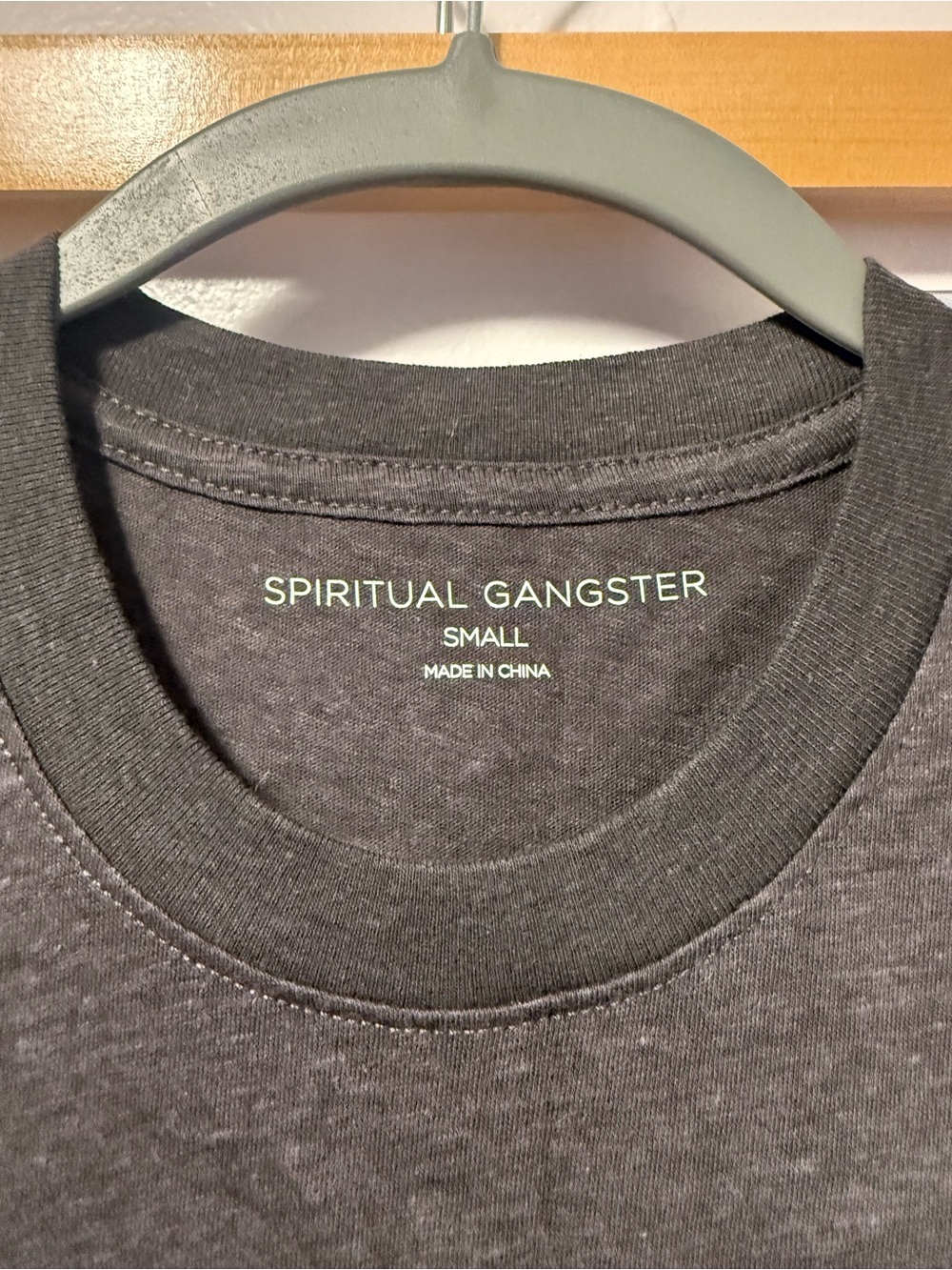 Spiritual Gangster Black Graphic crop top - Make People Feel Good - Picture 2 of 5